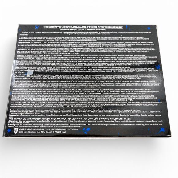 Tim Burton's Corpse Bride Moonlight Eyeshadow Palette Sheglam 12 Shades - Picture 7 of 11